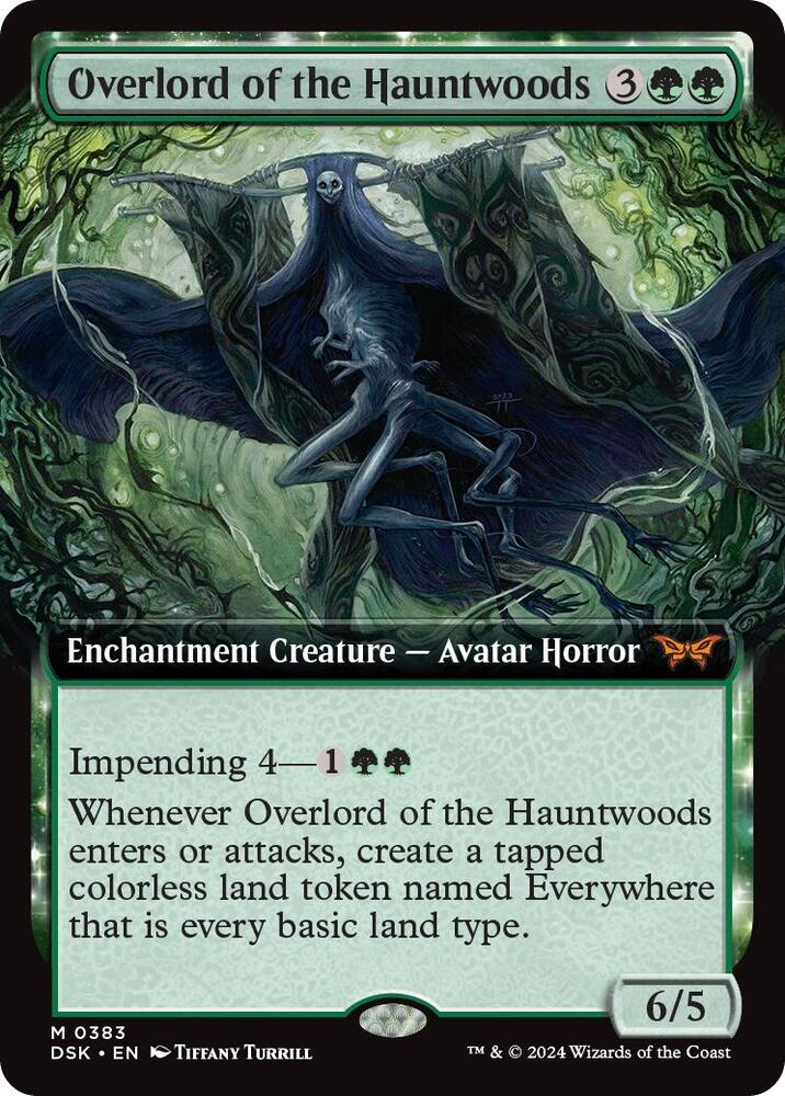 Overlord of the Hauntwoods (Extended Art) (383) [Duskmourn: House of Horror]