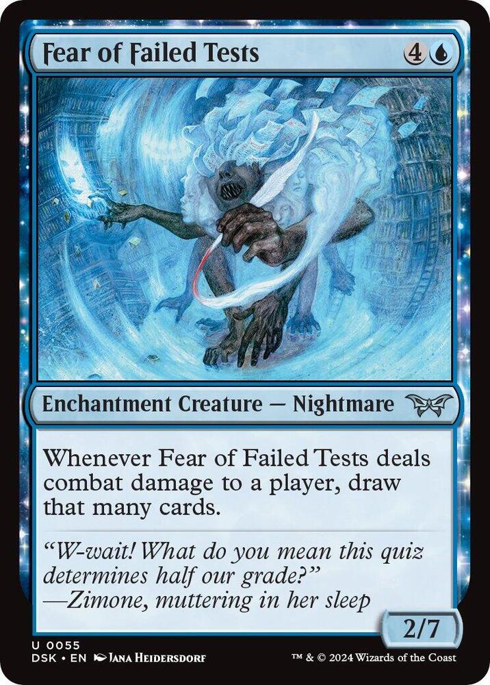 Fear of Failed Tests (55) [Duskmourn: House of Horror]