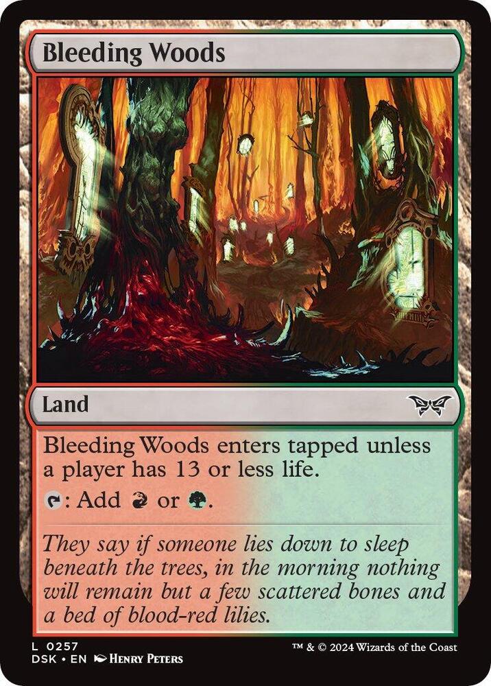 Bleeding Woods (257) [Duskmourn: House of Horror]