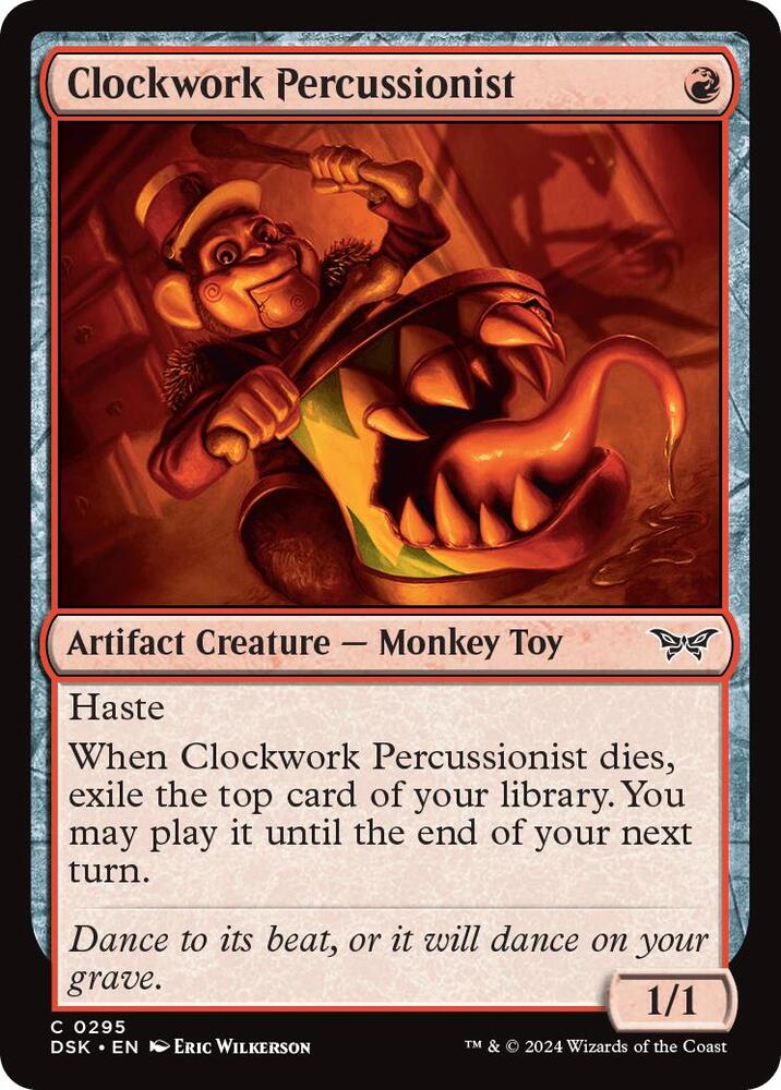 Clockwork Percussionist (0295) [Duskmourn: House of Horror]