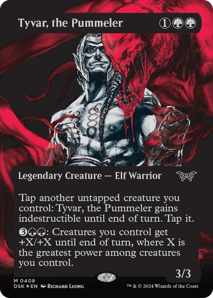Tyvar, the Pummeler (Showcase) (Textured Foil) (408) [Duskmourn: House of Horror]