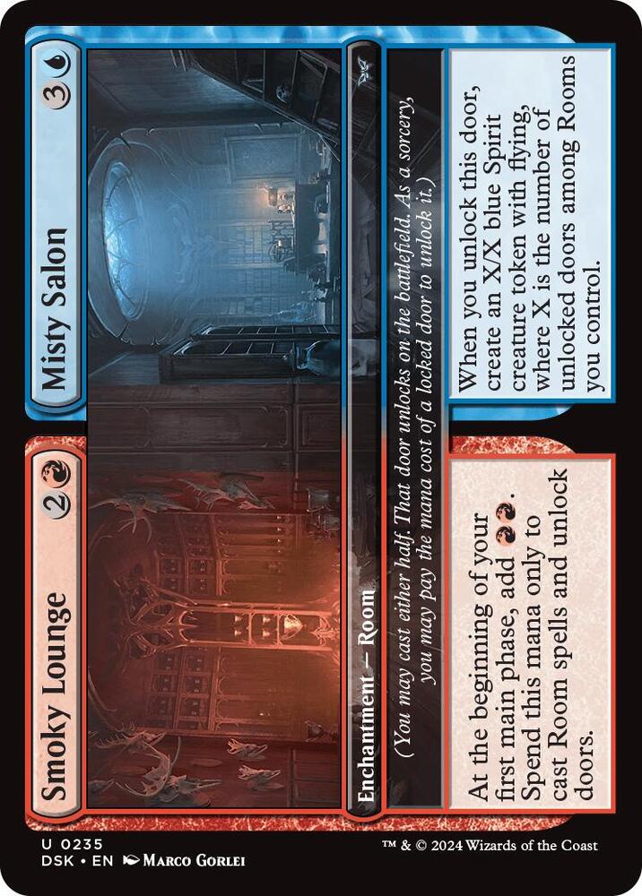 Smoky Lounge // Misty Salon (235) [Duskmourn: House of Horror]