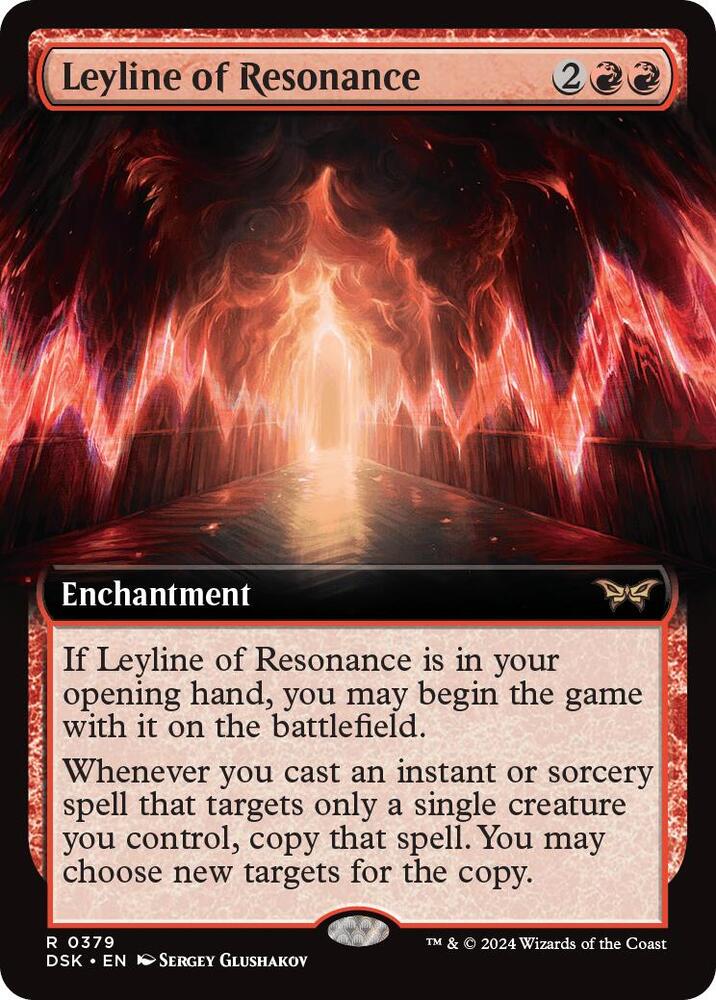 Leyline of Resonance (Extended Art) (379) [Duskmourn: House of Horror]