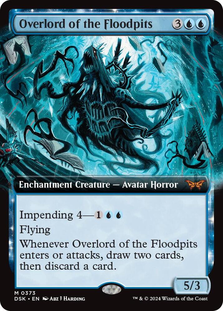 Overlord of the Floodpits (Extended Art) (373) [Duskmourn: House of Horror]