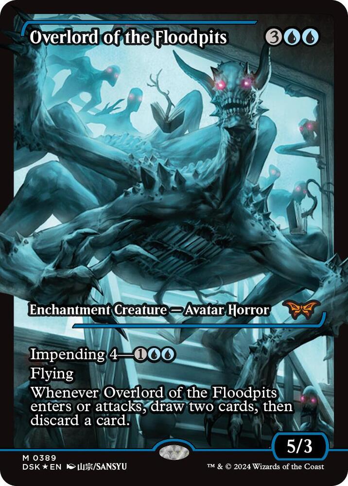 Overlord of the Floodpits (Showcase) (389) [Duskmourn: House of Horror]
