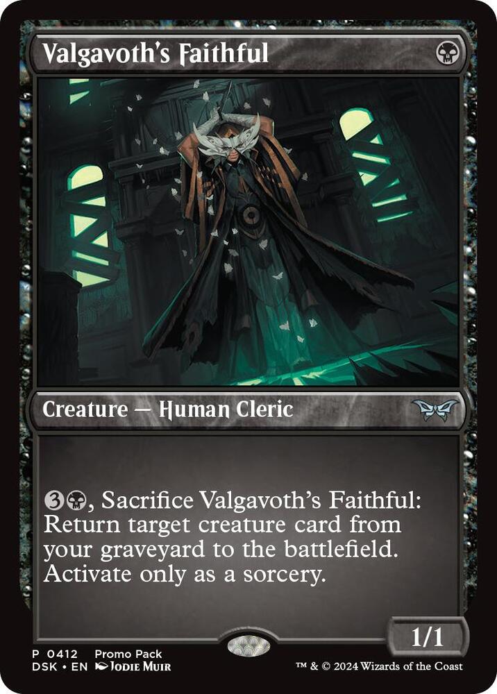 Valgavoth's Faithful (412) [Duskmourn: House of Horror Promos]