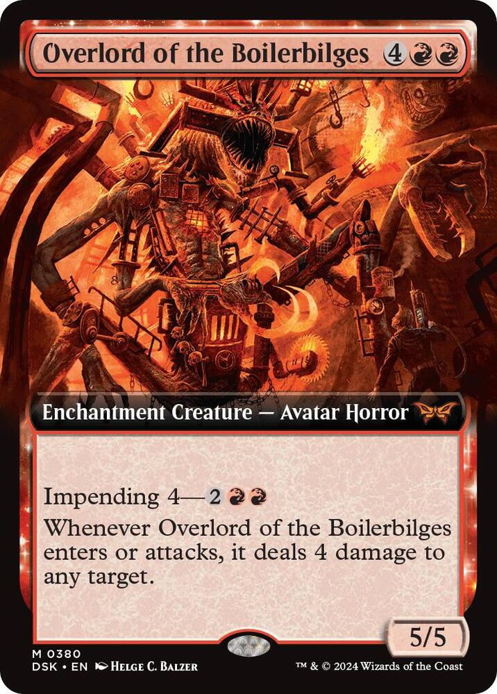 Overlord of the Boilerbilges (Extended Art) (380) [Duskmourn: House of Horror]