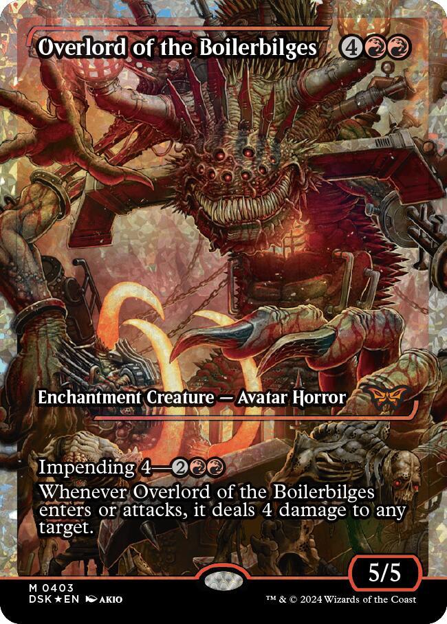 Overlord of the Boilerbilges (Showcase) (Fracture Foil) (403) [Duskmourn: House of Horror]