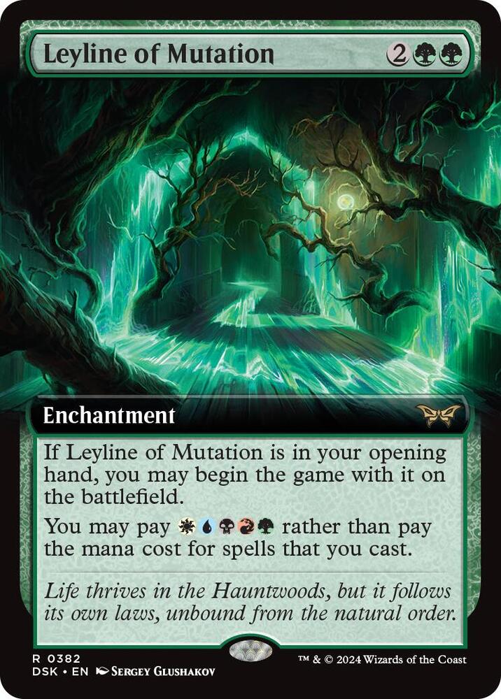Leyline of Mutation (Extended Art) (382) [Duskmourn: House of Horror]