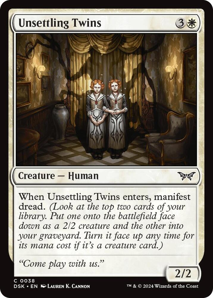 Unsettling Twins (38) [Duskmourn: House of Horror]