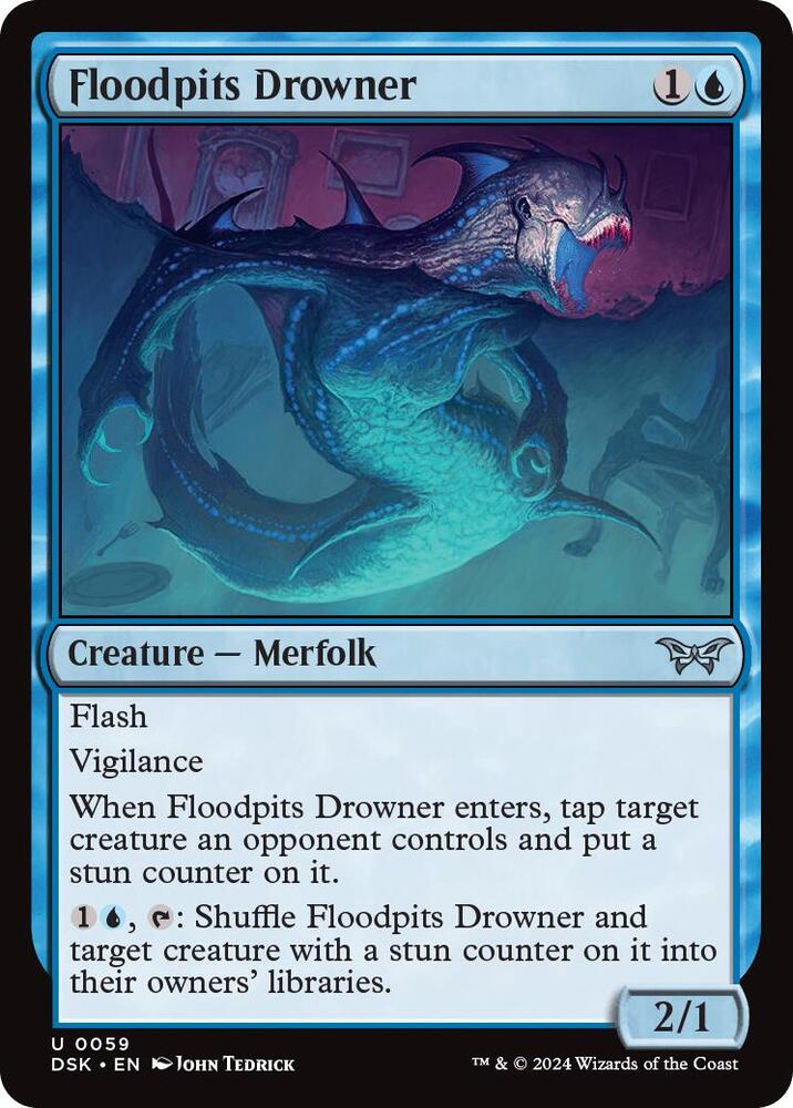 Floodpits Drowner (59) [Duskmourn: House of Horror]