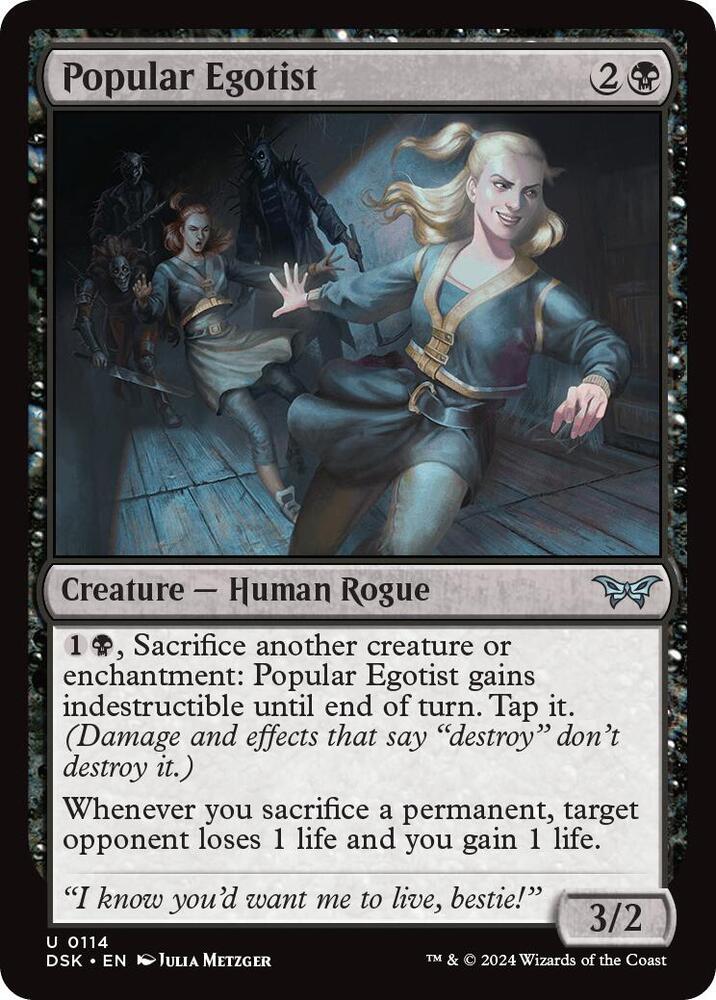Popular Egotist (114) [Duskmourn: House of Horror]