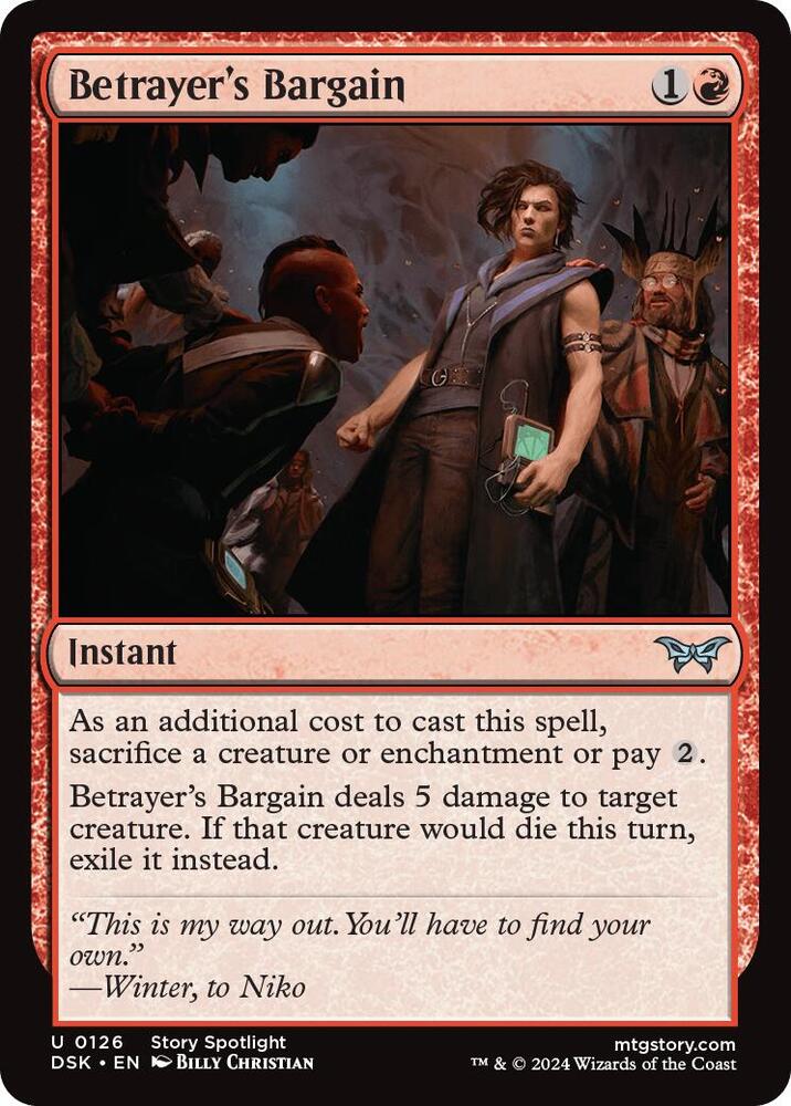 Betrayer's Bargain (126) [Duskmourn: House of Horror]