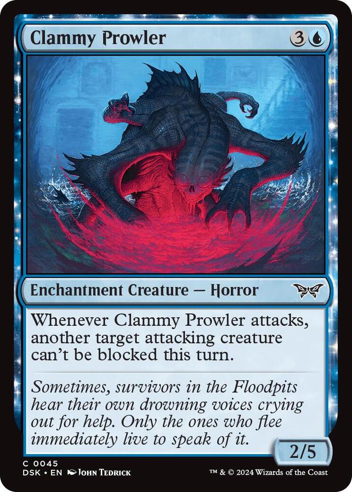 Clammy Prowler (45) [Duskmourn: House of Horror]