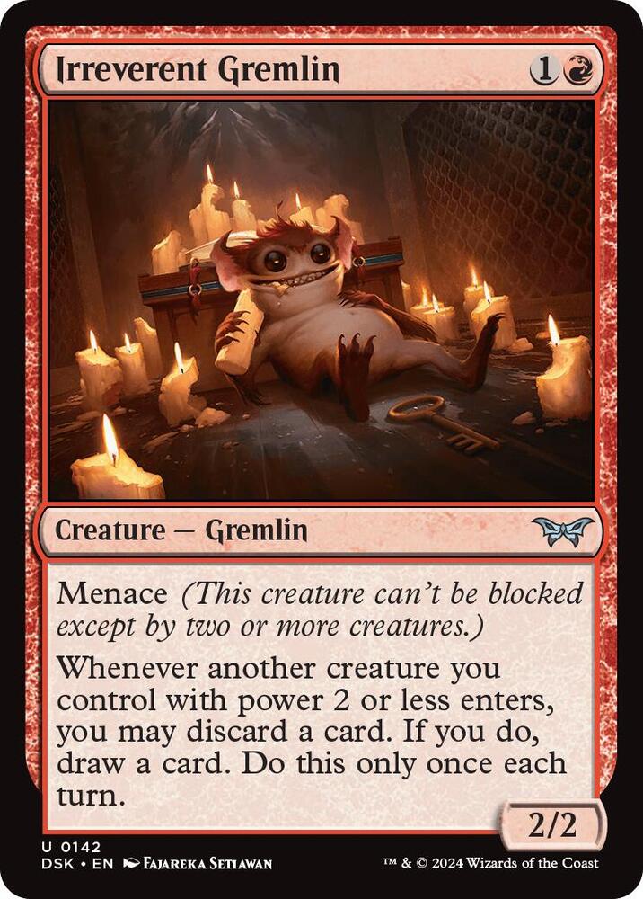 Irreverent Gremlin (142) [Duskmourn: House of Horror]