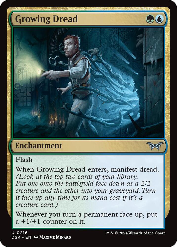 Growing Dread (216) [Duskmourn: House of Horror]