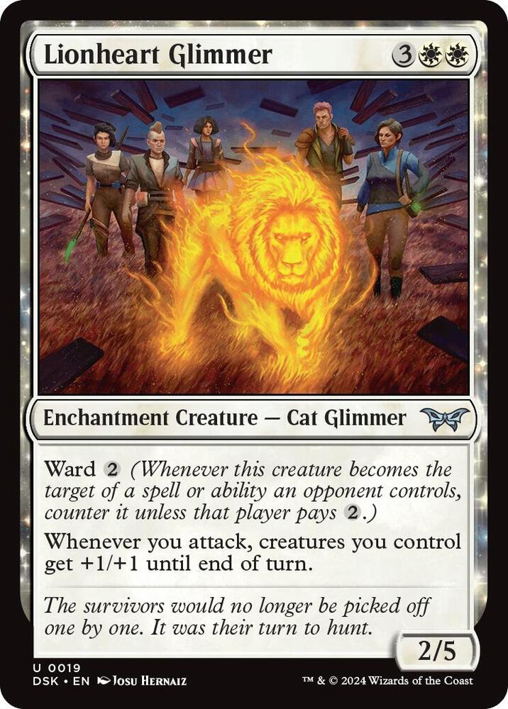 Lionheart Glimmer (19) [Duskmourn: House of Horror]