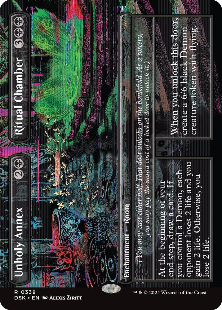 Unholy Annex // Ritual Chamber (Borderless) (339) [Duskmourn: House of Horror]