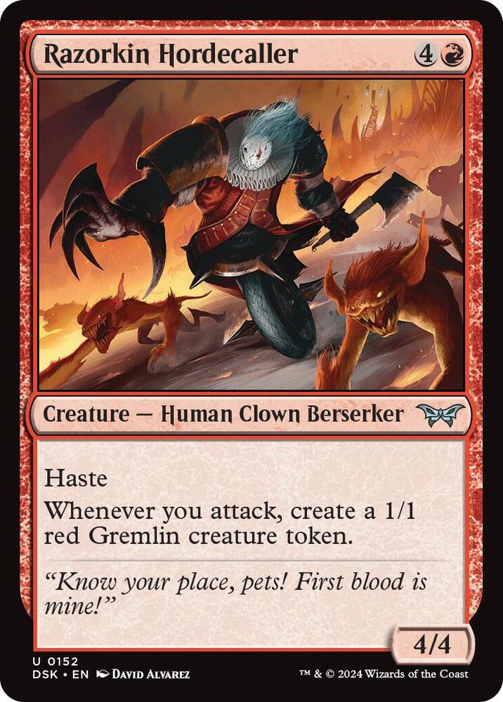 Razorkin Hordecaller (152) [Duskmourn: House of Horror]