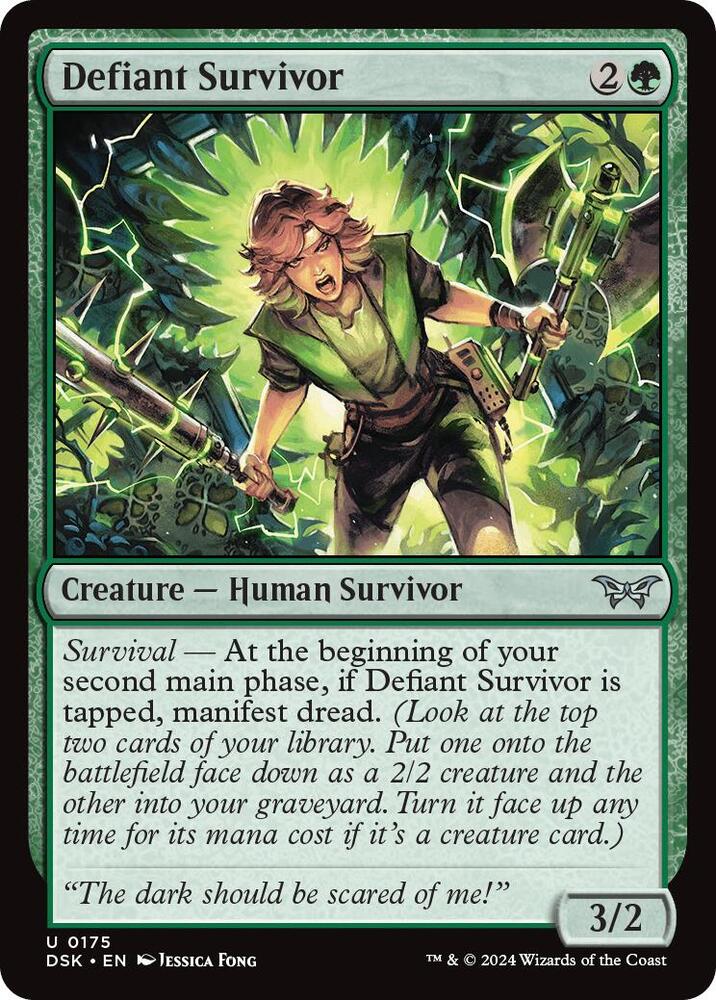 Defiant Survivor (175) [Duskmourn: House of Horror]