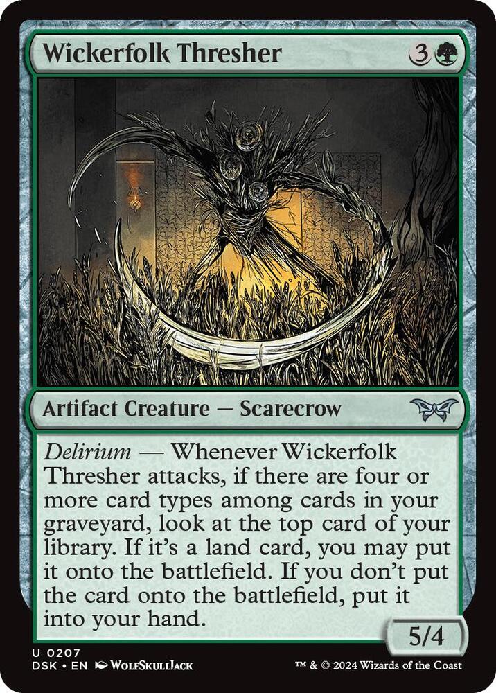 Wickerfolk Thresher (207) [Duskmourn: House of Horror]