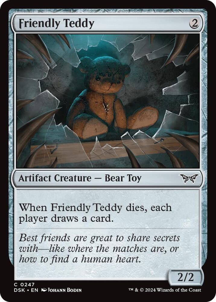 Friendly Teddy (247) [Duskmourn: House of Horror]