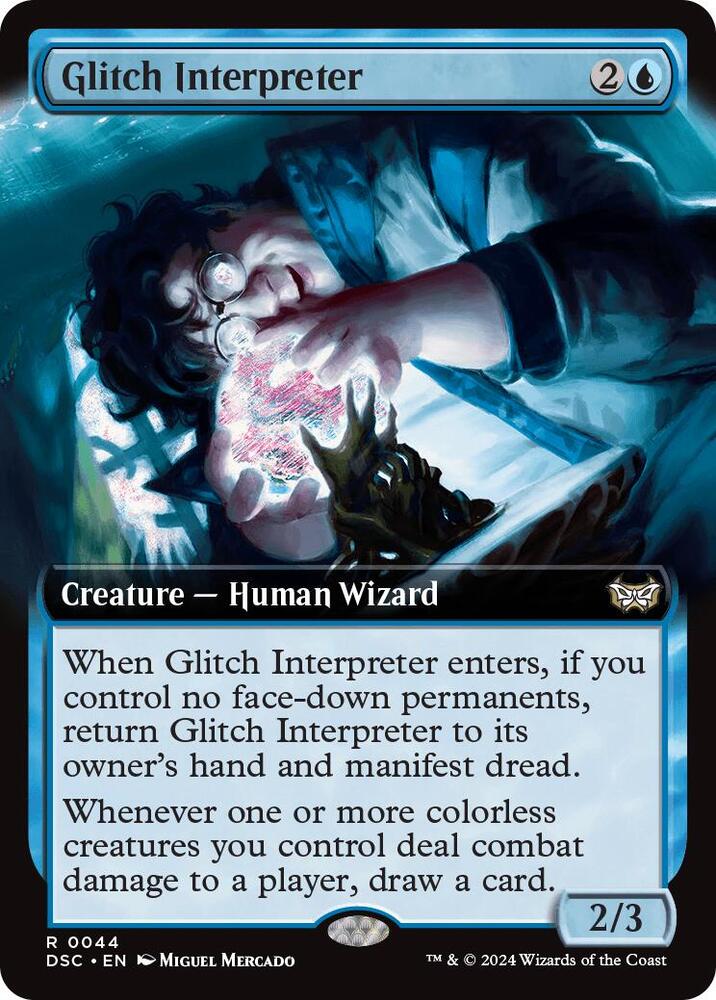 Glitch Interpreter (Extended Art) (44) [Duskmourn: House of Horror Commander]