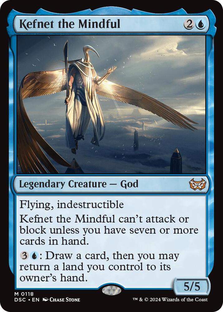 Kefnet the Mindful (118) [Duskmourn: House of Horror Commander]