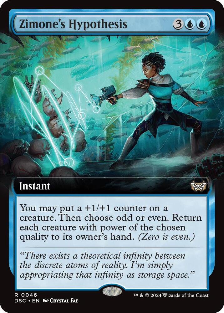 Zimone's Hypothesis (Extended Art) (46) [Duskmourn: House of Horror Commander]