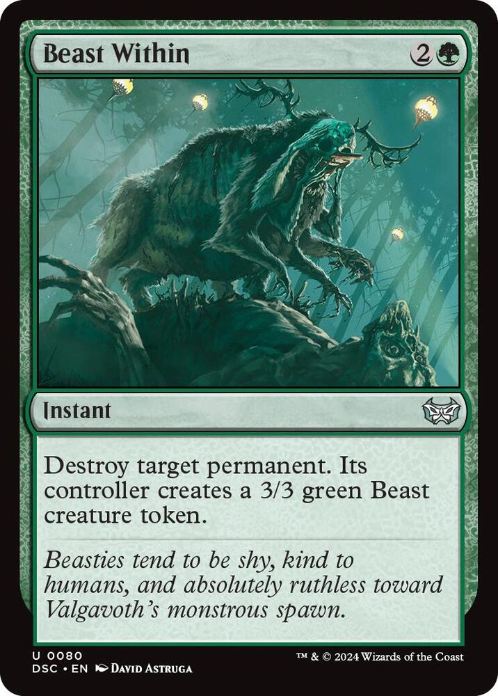 Beast Within (80) [Duskmourn: House of Horror Commander]