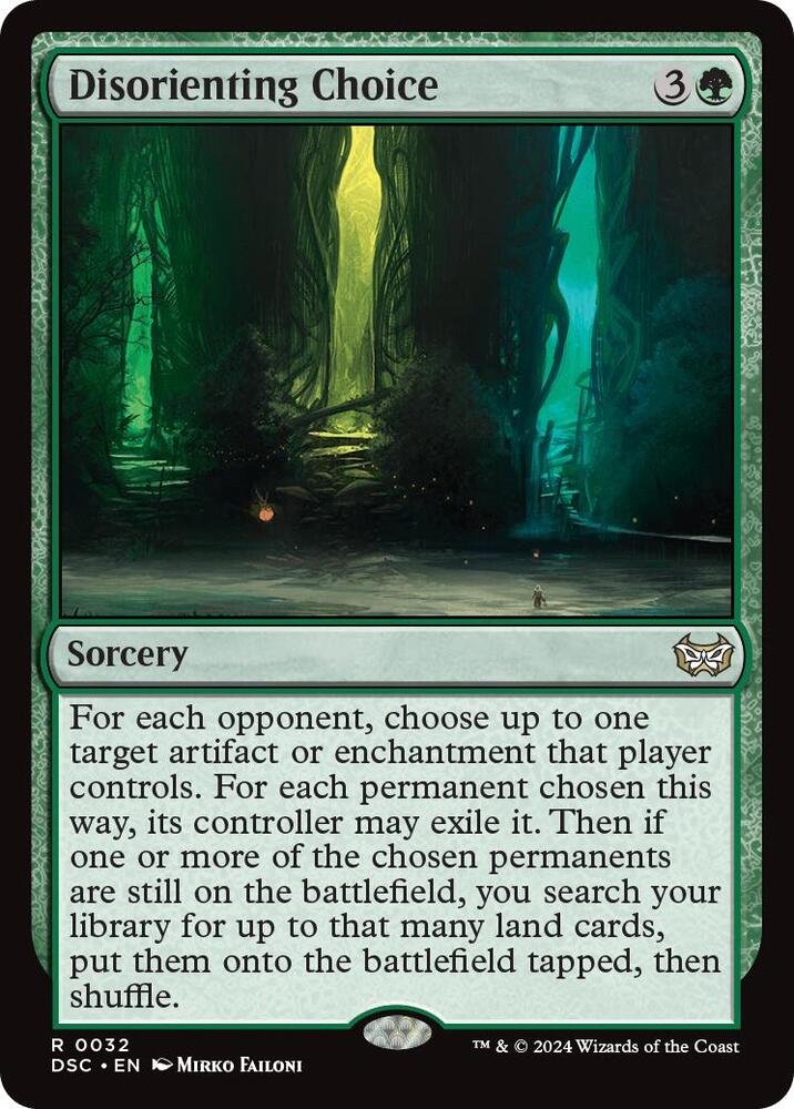 Disorienting Choice (32) [Duskmourn: House of Horror Commander]