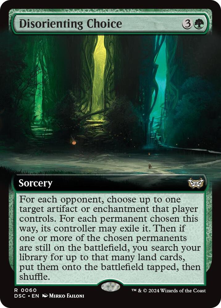 Disorienting Choice (Extended Art) (60) [Duskmourn: House of Horror Commander]