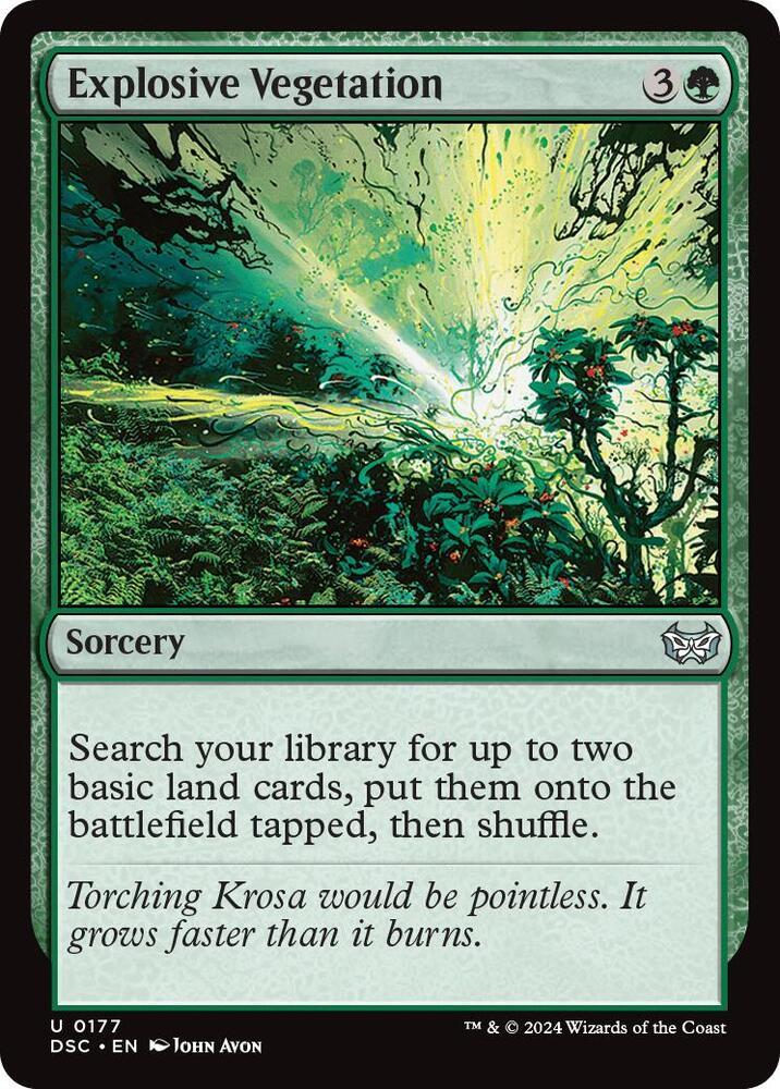 Explosive Vegetation (177) [Duskmourn: House of Horror Commander]