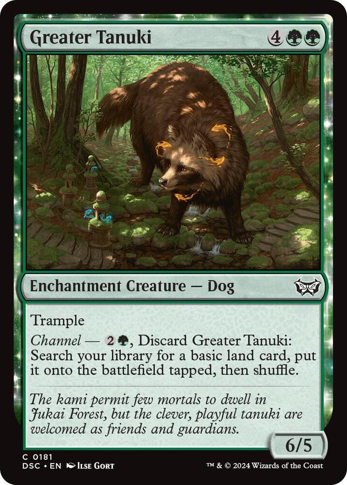 Greater Tanuki (181) [Duskmourn: House of Horror Commander]