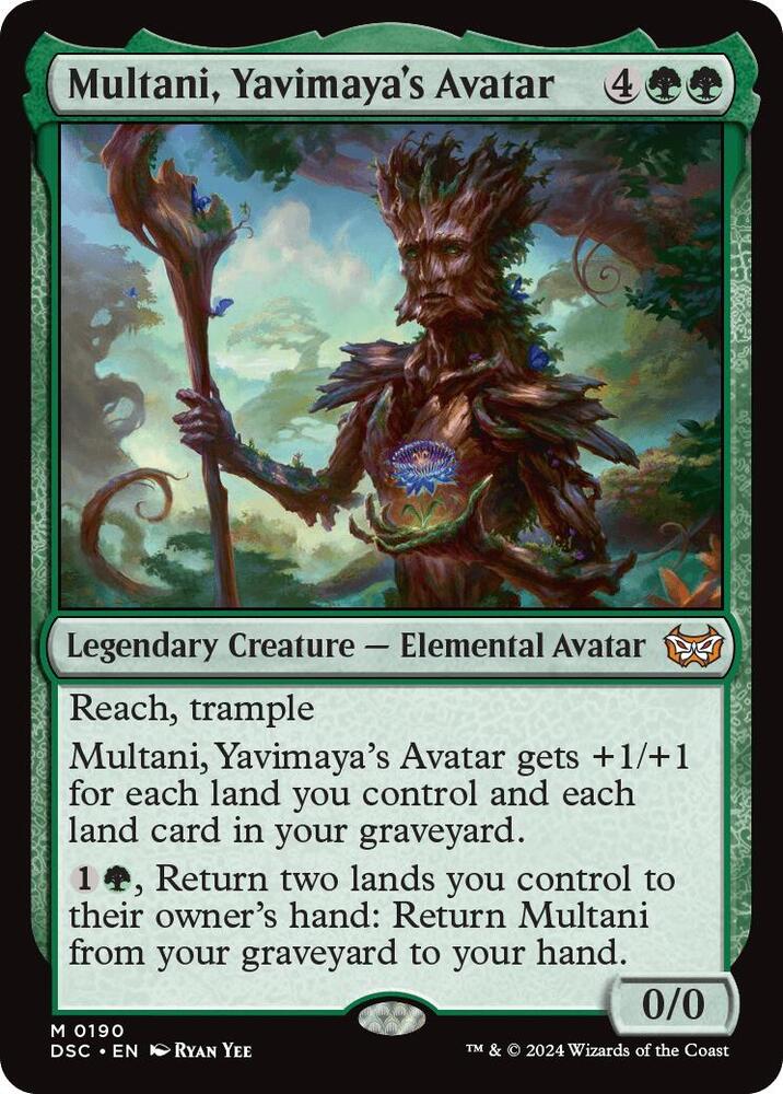 Multani, Yavimaya's Avatar (190) [Duskmourn: House of Horror Commander]