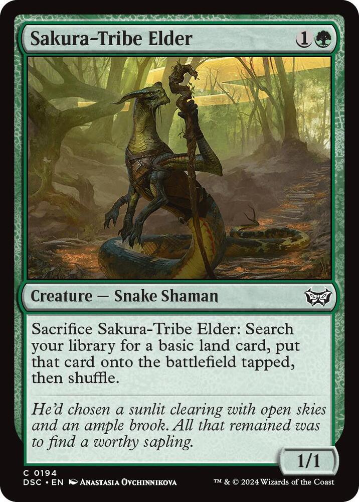 Sakura-Tribe Elder (194) [Duskmourn: House of Horror Commander]