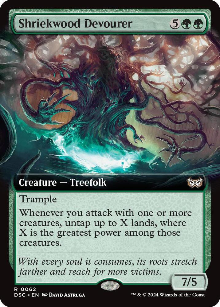 Shriekwood Devourer (Extended Art) (62) [Duskmourn: House of Horror Commander]