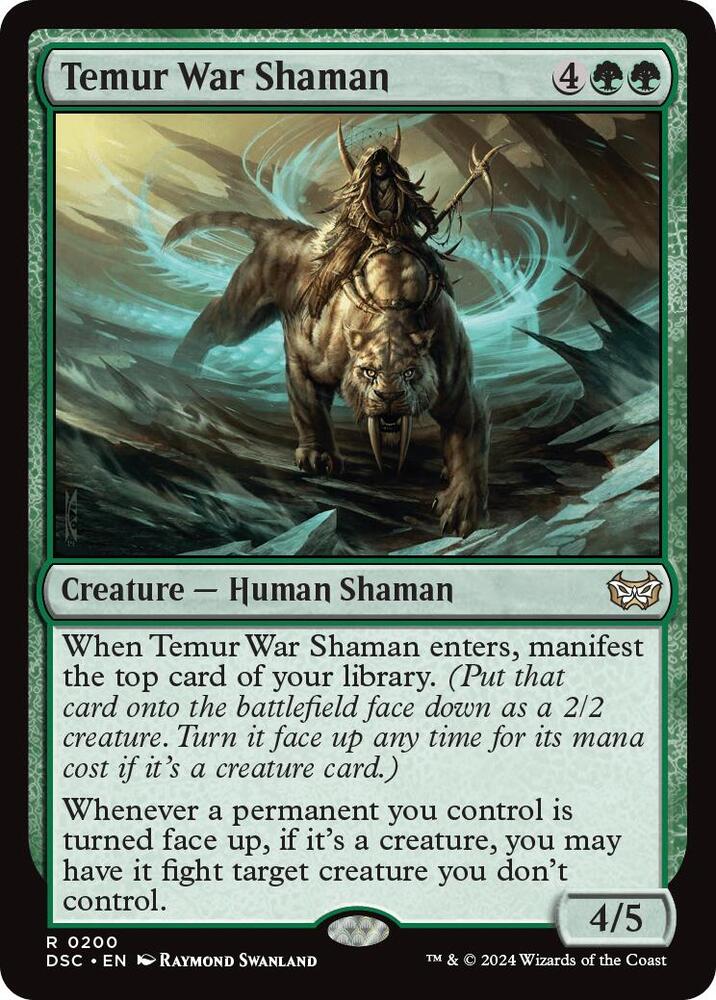 Temur War Shaman (200) [Duskmourn: House of Horror Commander]