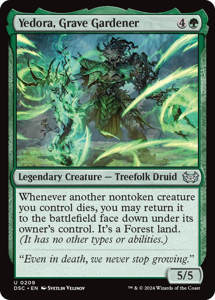 Yedora, Grave Gardener (209) [Duskmourn: House of Horror Commander]