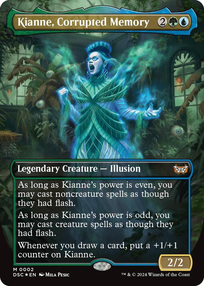Kianne, Corrupted Memory (Borderless) (2) [Duskmourn: House of Horror Commander]