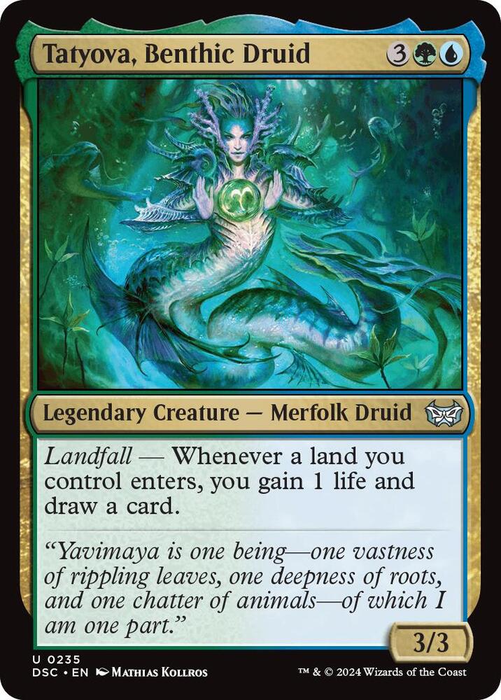 Tatyova, Benthic Druid (235) [Duskmourn: House of Horror Commander]
