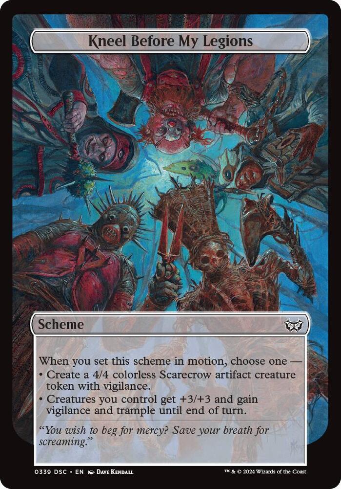 Kneel Before My Legions (Full Art) (339) [Archenemy: Duskmourn]