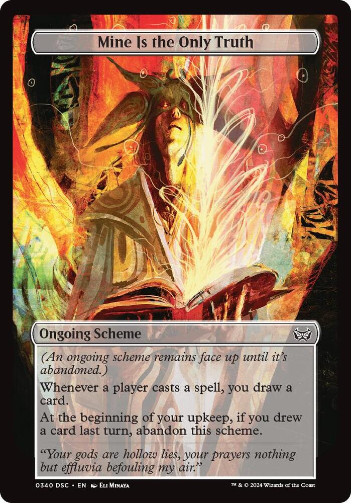 Mine Is The Only Truth (Full Art) (340) [Archenemy: Duskmourn]