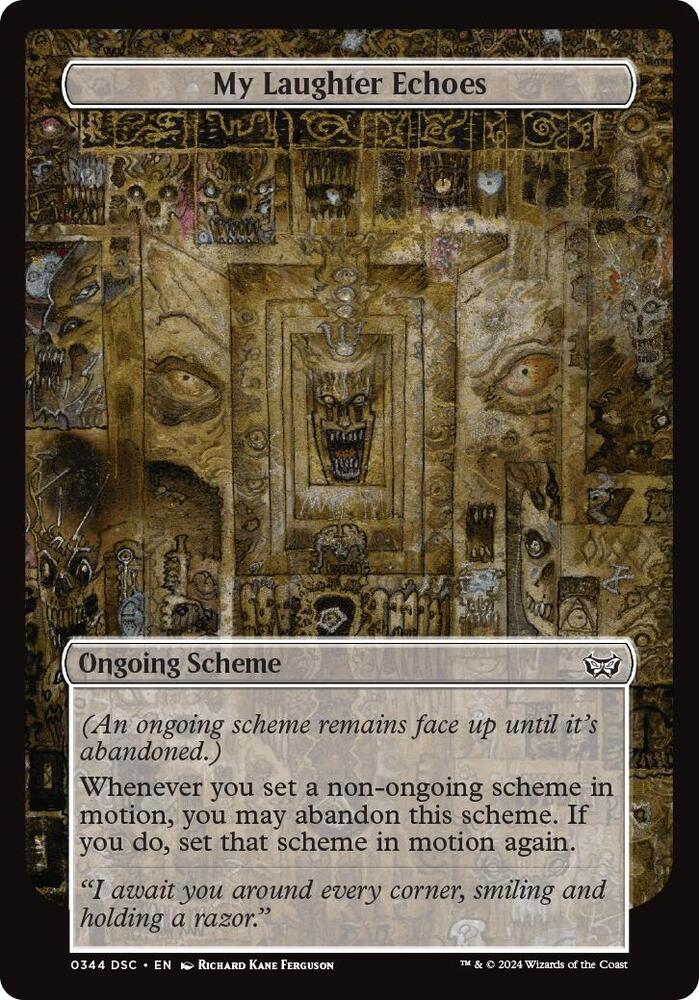My Laughter Echoes (Full Art) (344) [Archenemy: Duskmourn]