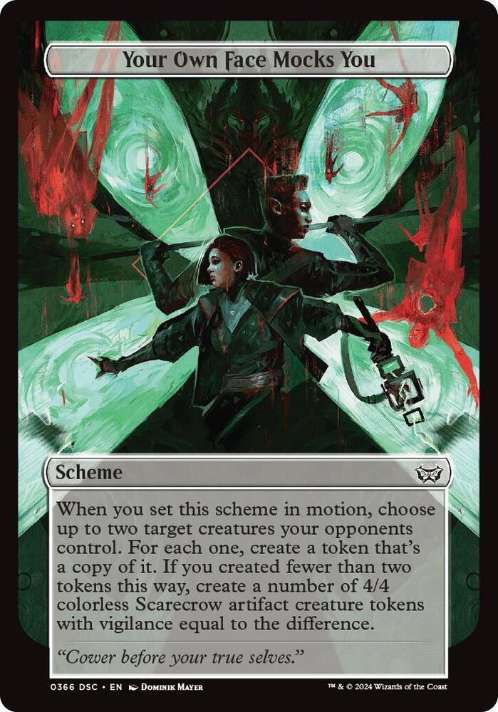 Your Own Face Mocks You (Full Art) (366) [Archenemy: Duskmourn]