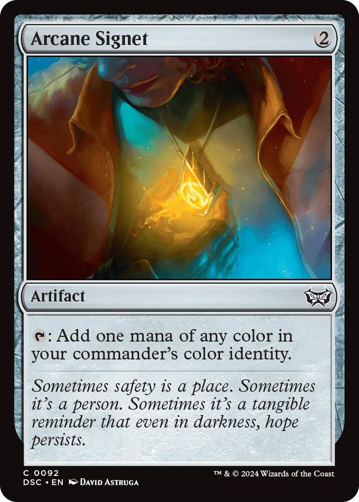 Arcane Signet (92) [Duskmourn: House of Horror Commander]