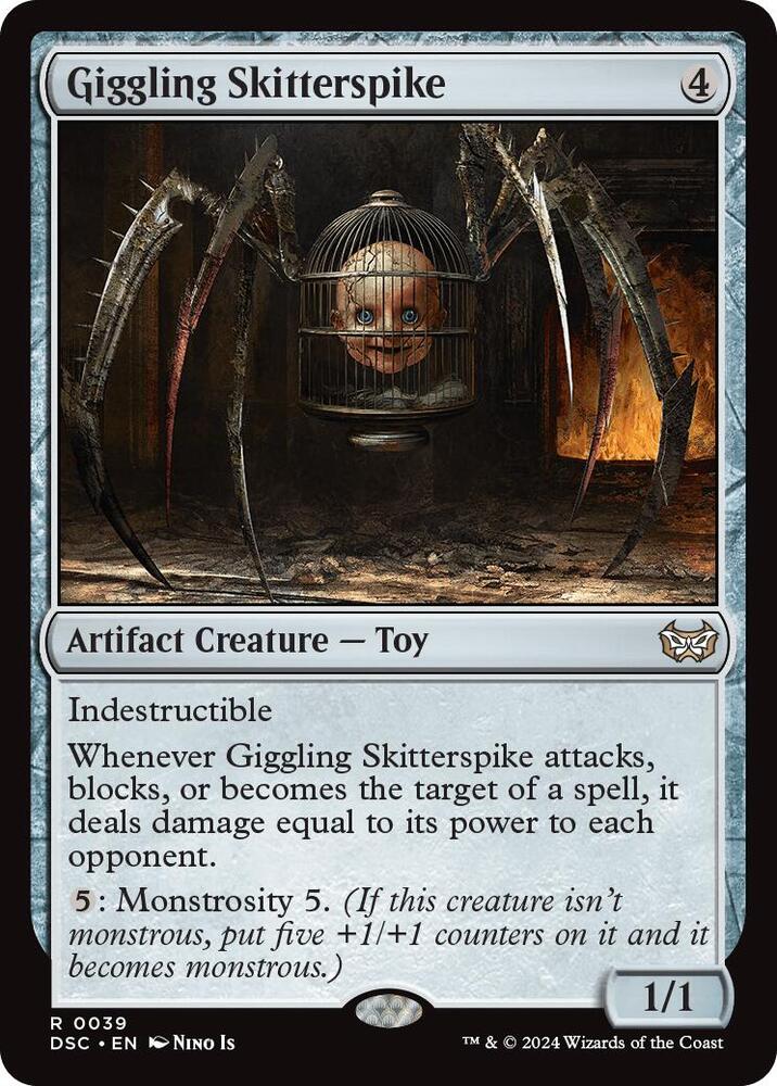 Giggling Skitterspike (39) [Duskmourn: House of Horror Commander]