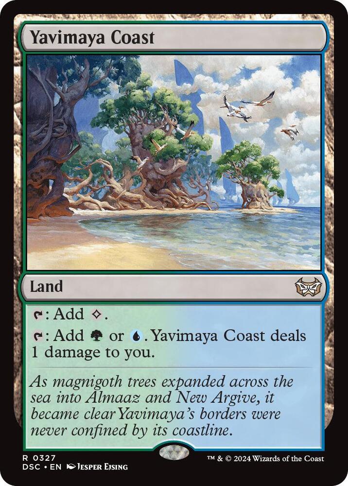 Yavimaya Coast (327) [Duskmourn: House of Horror Commander]