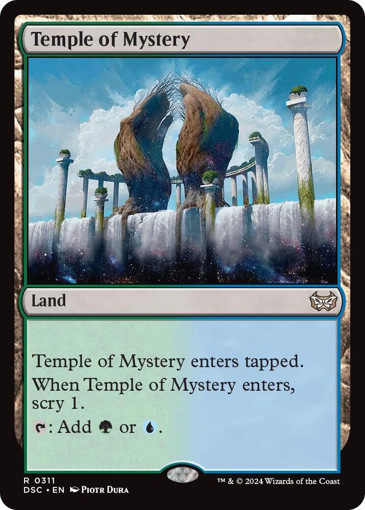 Temple of Mystery (311) [Duskmourn: House of Horror Commander]