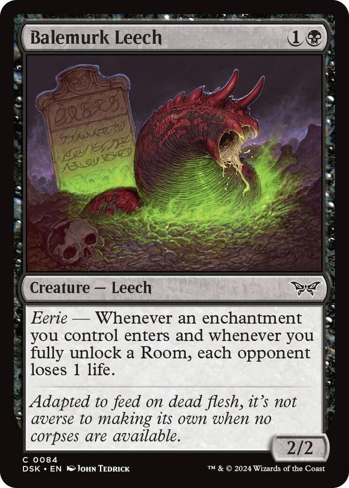 Balemurk Leech (84) [Duskmourn: House of Horror]
